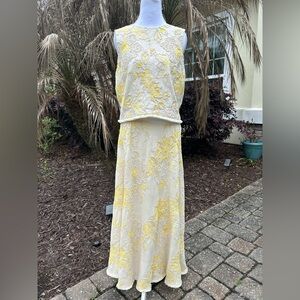 NWT🌷Antonio Milano Maura Spring Soutache Co-ordinating A-Line Linen Skirt & Top